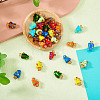 32Pcs 8 Colors Handmade Lampwork Bumpy Beads LAMP-BY0001-05-5
