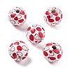 Fruit Theme Wood European Beads WOOD-M011-01D-1