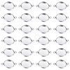 CREATCABIN 50Pcs 304 Stainless Steel Cabochon Connector Settings STAS-CN0001-56B-1