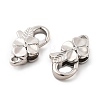 Brass Lobster Claw Clasps X-KK-R216-18A-P-2