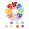 400Pcs 8 Colors Transparent Acrylic Beads TACR-YW0001-44-1