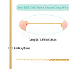 Rack Plating Copper French Wire KK-K247-01G-02-2