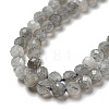 Faceted Round Natural Labradorite Bead Strands LS-G-I156-03-4mm-5