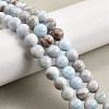 Natural Striped Stone Beads Strands G-D315-A01-01-6mm-1