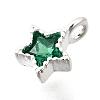 925 Sterling Silver Cubic Zirconia Charms STER-Q005-01B-B-2