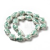 Handmade Printed Porcelain Beads PORC-F005-03F-5