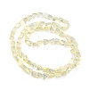 Full Rainbow Plated Electroplate Transparent Glass Beads Strands EGLA-G037-06A-FR03-2