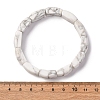 Natural Howlite Bead Stretch Bracelets for Women Men BJEW-C097-02A-06-3