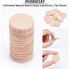 50Pcs Unfinished Natural Beech Wood Cabochons WOOD-HY0001-01-4