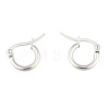 304 Stainless Steel Hoop Earrings EJEW-F105-36P-1