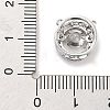 Brass Micro Pave Clear Cubic Zirconia Pendants ZIRC-L104-002P-3