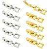 10Pcs 2 Colors Brass Fold Over Clasps KK-CJ0005-87-1