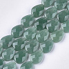 Natural Green Aventurine Beads Strands G-S354-09-1