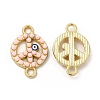 Alloy Enamel Connector Charms FIND-H039-11G-C-1