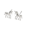 Brass Stud Earrings EJEW-F403-07P-4