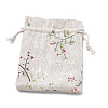 Polycotton(Polyester Cotton) Packing Pouches Drawstring Bags ABAG-T006-A06-2