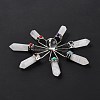 Natural Quartz Crystal 7 Chakra Points Energy Generator DJEW-I016-01P-06-5