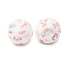 Food Grade Eco-Friendly Printed Silicone Beads SIL-A013-01A-13-2