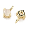 Brass Cat Eye Pendants KK-C251-09A-G01-2