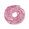 Natural Pink Tourmaline Beads Strands X-G-N342-33-3