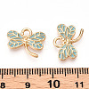 Light Gold Plated Alloy Pendants ENAM-T009-69B-RS-3