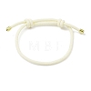 Adjustable Nylon Round Milan Cord Slider Bracelet Making FB-H001-01G-16-1