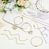 100Pcs Iron Ball Chains with Connectors IFIN-SP0001-67G-4