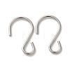 Non-Tarnish 304 Stainless Steel S-Hook Clasp STAS-C085-03D-P-1