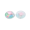 Ocean Theme Flat Round Resin Cabochons CRES-T025-02A-2