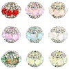 9Pcs 9 Colors Acrylic Rhinestone Rondelle Beads OACR-YW0004-54-1