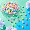 200Pcs Opaque ABS Plastic Beads MACR-TA0002-85-5