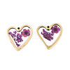 304 Stainless Steel Epoxy Resin Pendants STAS-T072-24-2