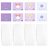 40Pcs 4 Styles Paper Foldable Header Cards CDIS-TA0001-51-3