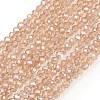 Electroplate Glass Beads Strands X-EGLA-R048-2mm-33-1
