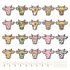 DIY Cow Cattle Dangle Earring Making Kit DIY-TA0004-88-10