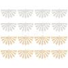 16Pcs 2 Styles Brass Chandelier Components Links KK-BC0012-10-1