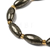 Natural Pyrite Beads Strands G-Z131-A01-02-4