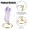6Pcs Alloy Crystal Sphere Display Stands DJEW-DC0001-23G-4