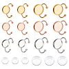 18Pcs 6 Style 304 Stainless Steel Open Cuff Ring Findings STAS-UN0042-76-1