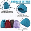 Beebeecraft 24Pcs 12 Colors Burlap Packing Pouches Drawstring Bags ABAG-BBC0001-09-6