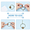 DIY Blank Dome Flat Round Link Bracelet Making Kit DIY-FH0005-75-5