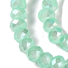 Baking Electroplate Glass Beads Strands X-DGLA-A039-J8mm-B07-3