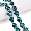 Synthetic Turquoise Dyed Beads Strands G-P507-05A-3-3