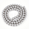 Baking Painted Pearlized Glass Pearl Bead Strands HY-N002-5mm-A03-3