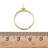 Adjustable Brass Cup Peg Ring Settings For Half-drilled Beads KK-K414-02C-G-3