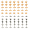 70Pcs 2 Colors Tibetan Style Alloy Pendants FIND-LP0002-37-1