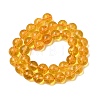Natural Citrine Beads Strands G-E326-8mm-01A-3