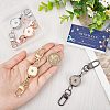 4Pcs 4 Colors Heavy Duty Alloy Retractable Keychain Clasps FIND-SC0004-32-3