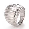 Non-Tarnish 304 Stainless Steel Textured Chunky Ring for Men Women RJEW-B040-17P-1