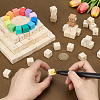 200Pcs Wood Beads WOOD-PH0004-08-3